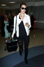 ALESSANDRA AMBROSIO at Los Angeles International Airport