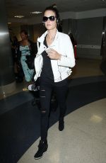 ALESSANDRA AMBROSIO at Los Angeles International Airport