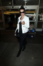 ALESSANDRA AMBROSIO at Los Angeles International Airport