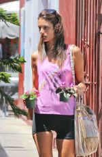 ALESSANDRA AMBROSIO in Tight Shorts Out  and About in Los Angeles