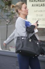 ALEX GERRARD in Tights Leaves a Gym in Liverpool