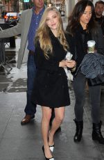 AMANDA SEYFRIED Arrives at BBC Radio 1 Studios in London