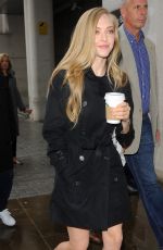 AMANDA SEYFRIED Arrives at BBC Radio 1 Studios in London