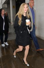 AMANDA SEYFRIED Arrives at BBC Radio 1 Studios in London