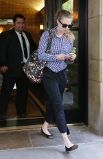 AMANDA SEYFRIED Leaves Her Apartment in New York