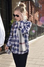 AMANDA SEYFRIED Outside Claridges Hotel in London