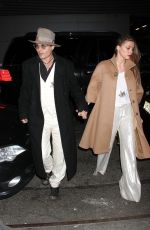 AMBER HEARD and Johnny Depp at the Cabaret Opening Night in New York