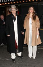 AMBER HEARD and Johnny Depp at the Cabaret Opening Night in New York