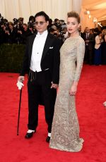 AMBER HEARD at MET Gala 2014 in New York