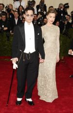 AMBER HEARD at MET Gala 2014 in New York