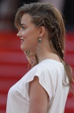 AMBER HEARD at Two Days, one Night Premiere at Cannes Film Festival