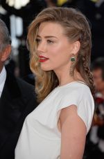 AMBER HEARD at Two Days, one Night Premiere at Cannes Film Festival