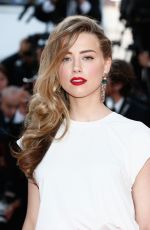 AMBER HEARD at Two Days, one Night Premiere at Cannes Film Festival