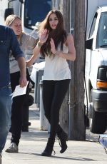 AMBER HEARD on the Set of The Adderall Diaries in New York