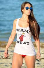 ANAIS ZANOTTI in Bikini Bottoms on the Beach in Miami