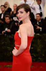 ANNE HATHAWAY at MET Gala 2014 in New York