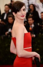 ANNE HATHAWAY at MET Gala 2014 in New York
