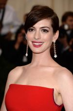 ANNE HATHAWAY at MET Gala 2014 in New York