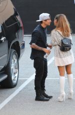 ARIANA GRANDE and Jai Brooks Kisses Outside 2014 iHeartradio Awards
