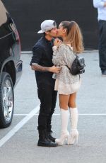 ARIANA GRANDE and Jai Brooks Kisses Outside 2014 iHeartradio Awards
