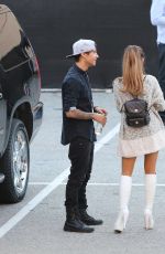 ARIANA GRANDE and Jai Brooks Kisses Outside 2014 iHeartradio Awards