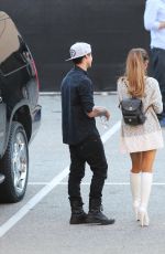 ARIANA GRANDE and Jai Brooks Kisses Outside 2014 iHeartradio Awards