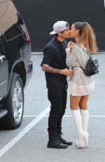 ARIANA GRANDE and Jai Brooks Kisses Outside 2014 iHeartradio Awards