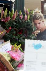 ASHLEY BENSON Out Buys Flowers in Los Angeles