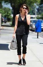 ASHLEY GREENE Heading to a Nail Salon in Studio City