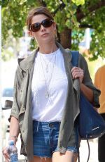 ASHLEY GREENE in Cutoffs Jeans Out and About in Hollywood