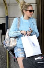 ASHLEY TISDALE Leaves Her Hotel in New York