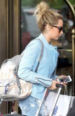 ASHLEY TISDALE Leaves Her Hotel in New York