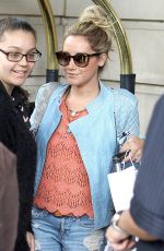 ASHLEY TISDALE Leaves Her Hotel in New York