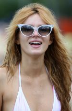 BELLA THORNE in Bikini at a Beach in Miami