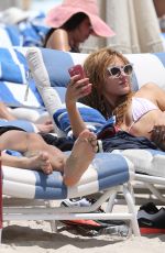 BELLA THORNE in Bikini at a Beach in Miami