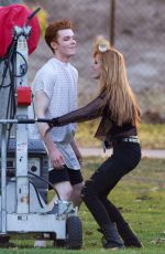BELLA THORNE on the Set of Amityville in Los Angeles 3004
