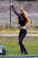 BELLA THORNE on the Set of Amityville in Los Angeles 3004