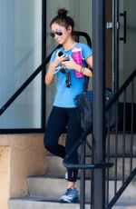 BRENDA SONG Leaves a Gym in Studio City