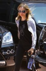 CALISTA FLOCKHART Heading to the Gym in Los Angeles