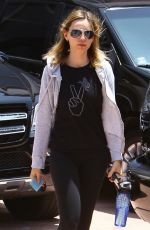 CALISTA FLOCKHART Heading to the Gym in Los Angeles