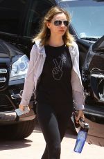 CALISTA FLOCKHART Heading to the Gym in Los Angeles