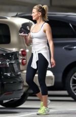 CAMERON DIAZ in Tights Leaves the Gym in West Hollywood