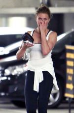 CAMERON DIAZ in Tights Leaves the Gym in West Hollywood