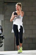 CAMERON DIAZ in Tights Leaves the Gym in West Hollywood