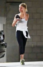 CAMERON DIAZ in Tights Leaves the Gym in West Hollywood