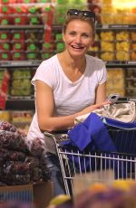 CAMERON DIAZ Shopping at Whole Foods in Beverly Hills