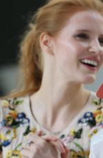 CARA DELEVINGNE and JESSICA CHASTAIN at Le Grand Journal Interview in Cannes