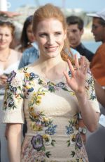 CARA DELEVINGNE and JESSICA CHASTAIN at Le Grand Journal Interview in Cannes