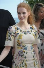 CARA DELEVINGNE and JESSICA CHASTAIN at Le Grand Journal Interview in Cannes