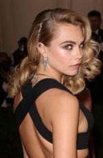 CARA DELEVINGNE at MET Gala 2014 in New York